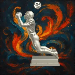 Flying Stone Athlete Action Statue – SoliDRawinGs SG2921