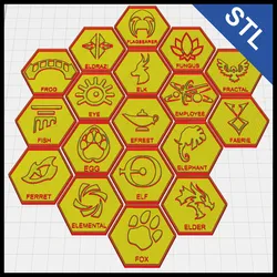 Magic: The Gathering Creature Tokens – Letters E and F (STL Pack)