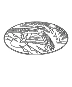 Majestic Eagle Mountain 2D Wall Art.3mf