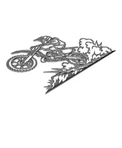 Motocross Dirt Bike Jump 2D Wall Art.3mf