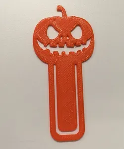 Pumpkin Bookmark for Halloween Reading
