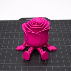 Rose with Flexi Legs STL – Cute Articulated Flower Desk Toy 3D Print