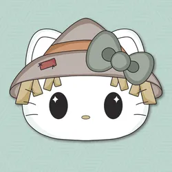 Scarecrow Kitty Face Cookie Cutter
