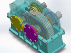 Single Stage Reduction Helical Gear Box