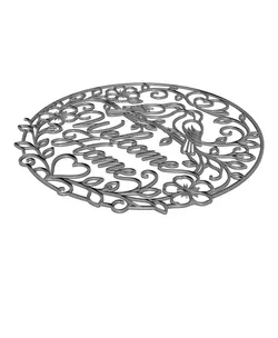 Welcome Home Floral Birds 2D Wall Art.stl