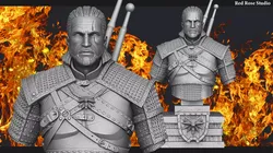 Witcher Geralt of Rivia bust