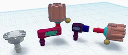 351C - 460 Crab Cap Distributor 3D print model