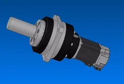 AC servomotor with planetary gearbox HK KR43G7 33 3D print model