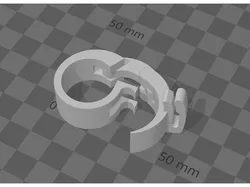 Cam Pipe Clamp for 0.5" Pipe with Clip - Christmas Tunnel Light Clamp