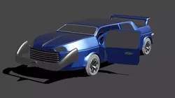 Car Concept Low-poly 3D model