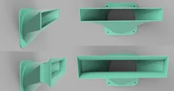 Exhaust port for K40 laser with the 90mm fan by DatBuschi | Download free STL model | Printables.com