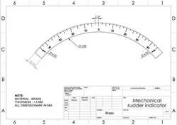 High-Precision Mechanical Rudder Indicator
