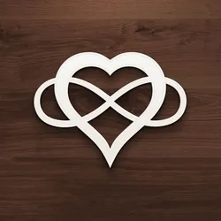 Infinity Heart Wall Decor - Elegant Symbol of Eternal Love