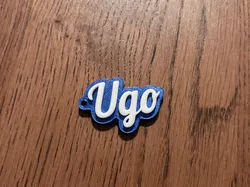 Llavero con nombre Ugo - Modelo de impresión 3D gratuito