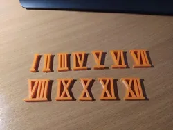 Roman numerals for homemade watches.