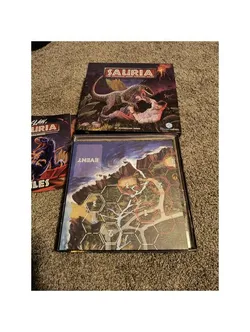 Sauria board game insert & organizer - holds Claw of Sauria expansion