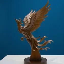 sculpture of the mythical Phoenix bird