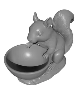 Squirrel Catch-All Bowl – Whimsical Animal Key & Jewelry Holder