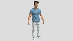 Young man in casual clothes