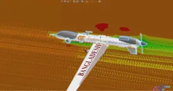 3d Drone model with CFD Simulation