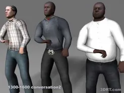 3DRT - Realpeople Males  Low-poly 3D model
