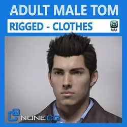 Adult Male Tom Rigged 3D model