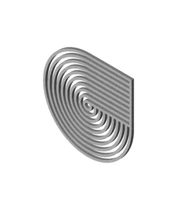 Concentric Circles 4 Retro Coaster