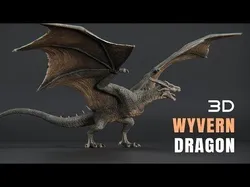 Dragon Wyvern Low-poly 3D model