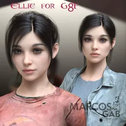 Ellie for Genesis 8 Female 3D model