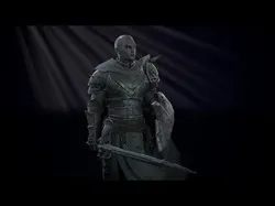 Fallen Knight Low-poly 3D model