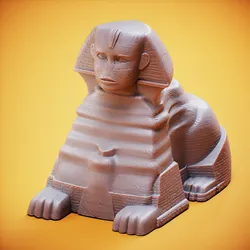 Home Decorations & Ornaments STL Download - Egyptian Sphinx Luxor Temple - The Sphinx, Giza Plateauby greencatpoly