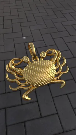 Jewelry & Accessories STL Descărcare - CRAB PANDENT - AMPLE 3D