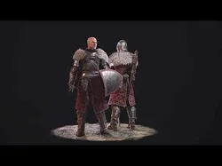 Knight Errant Low-poly 3D model