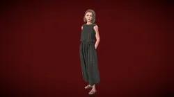 Lady In Black Dress