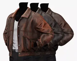 Leather Jacket Pack - Character Clothing PBR 4K Low-poly 3D model
