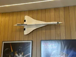 Lego Concorde Wall Mount with tunnel for wire tie