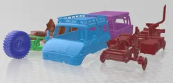 Mercedes Benz Unimog 416 1976 Doka Printable Truck 3D Print Model in Automotive 530453