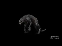 Mutant alien creature Low-poly 3D model