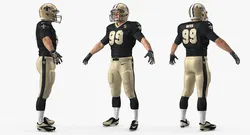 New Orleans Saints American Football Player 3D model