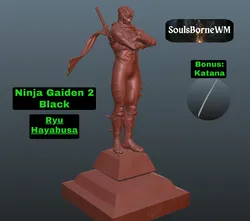 Ninja Gaiden 2 Black Ryu Hayabusa 3D Print Model in Man 553407