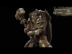 Paladin Low-poly 3D model