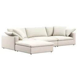 RH Cloud Luxe modular4-piece sofa-chaise sectional