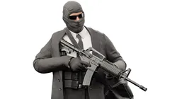 ROBBER CHARACTER RIGGED Low-poly 3D model