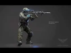 SCIFI - ASSAULT SOLDIER Low-poly 3D model
