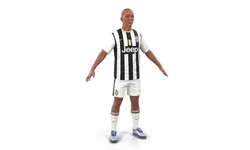 Soccer Player Juventus 3D Model 3D model