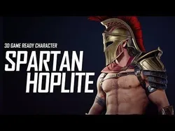 Spartan Hoplite - Game Ready Low-poly 3D model