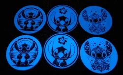 Stitch Coasters / small round  signs - Fan Art
