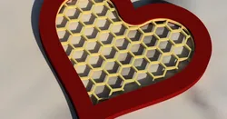 Valentine＇s Heart Keyring by Printing VKNG | Download free STL model | Printables.com