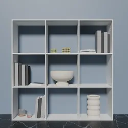 VAYS white shelf for books and toys