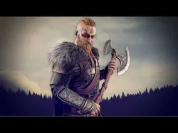 Viking warrior Low-poly 3D model